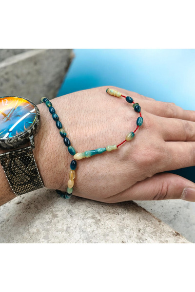 İnan Tesbih Mini Size Ankle-Length Squeeze Amber Barley Cut Stress Prayer Beads