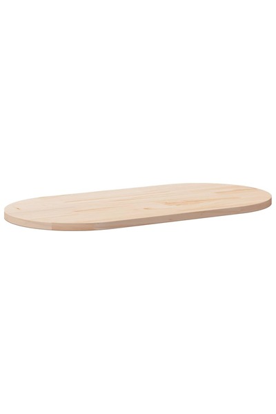 vidaxl Blat de masă oval din lemn masiv de pin 100x50x2,5 cm