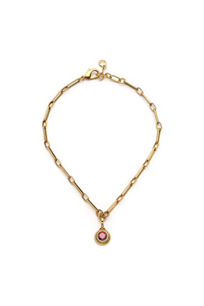 Mon Reve Zena Zirkon Charm Altın Kaplama Zincir Kolye