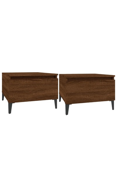 vidaxl Mese laterale 2 buc. stejar maro 50x46x35 cm lemn compozit