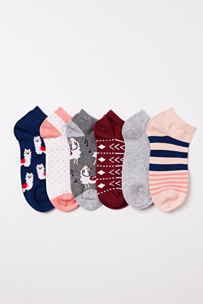 Katia&Bony Дамски чорапи тип ботуши Lama - Комплект от 6 бр