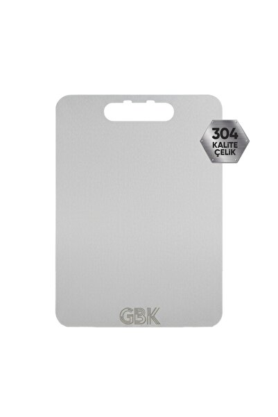 GBK MÜHENDİSLİK VE MAKİNE GBK Paslanmaz Çelik Kesme Tahtası 29×40 cm