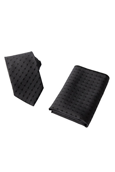 Abdullah Kiğılı 2-Piece Silk Mixed D Patterned Tie & Handkerchief Set