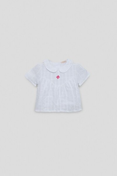 GB Baby BG Store بلوزة بيضاء للفتيات الصغيرات