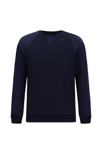 Abdullah Kiğılı Велосипедна комір Regular Fit з малюнком Бавовняна кофта