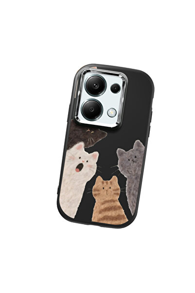 ARTISHELL Redmi Note 13 Pro 4G Uyumlu Sevimli kedi desenli yüksek kaliteli si...