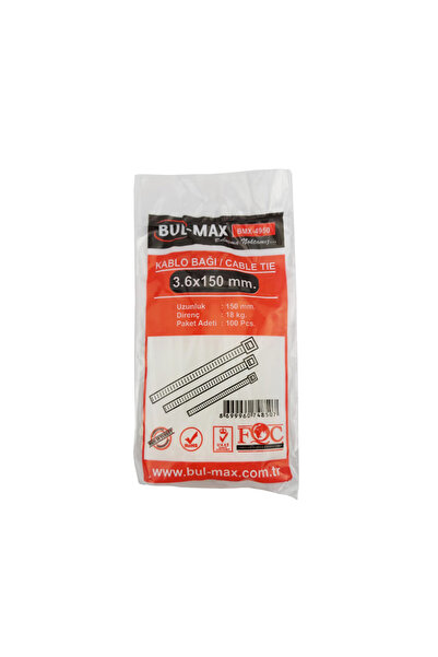 OEM Colier din plastic alb, 3,6x150mm (100 buc/ geantă)