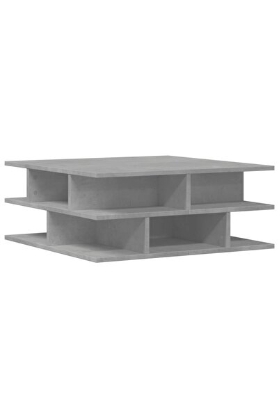 vidaxl Coffee table, concrete grey, 70x70x29 cm, composite wood