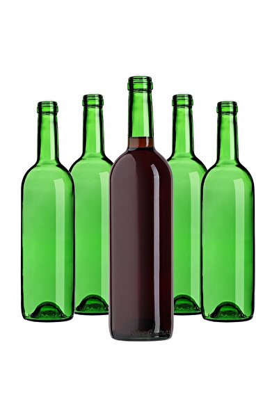 KADAX 10 pcs Glass Wine Bottles 750 ml 0.75 L Bordeaux Wines Liqueurs Alcohol