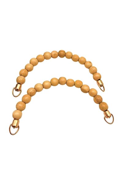 angel çanta aksesuar 21 cm Lemn de culoare deschisă cu mărgele pereche geantă...