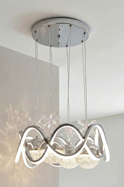 TERRA LIGHTING Modern Habana 4 Toplu Sarkıt Led Avize, Power Led Avize, 3 Ren...