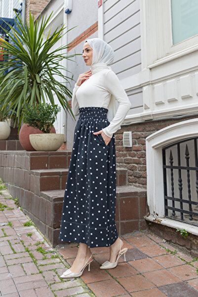 luazul Polka Dot Piece Lilyum Skirt