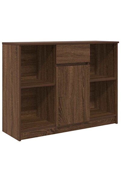 vidaxl Bufetă cu sertar Stejar maro 101x35x76 cm Lemn prelucrat