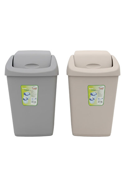 Tımmy Clean Swing Dust Bin 50 Liter Large Capacity Swing Lid Waste Basket Dur...