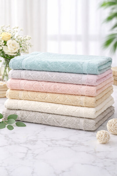 peacook Μαλακή πετσέτα ποδιών με σχέδιο ζακάρ 50x70 100% βαμβάκι