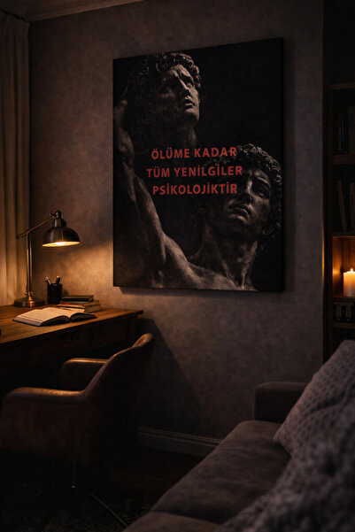 EvimeTablo Michelangelo David Heykeli Motivasyon Kanvas Tablo – Modern Sanats...