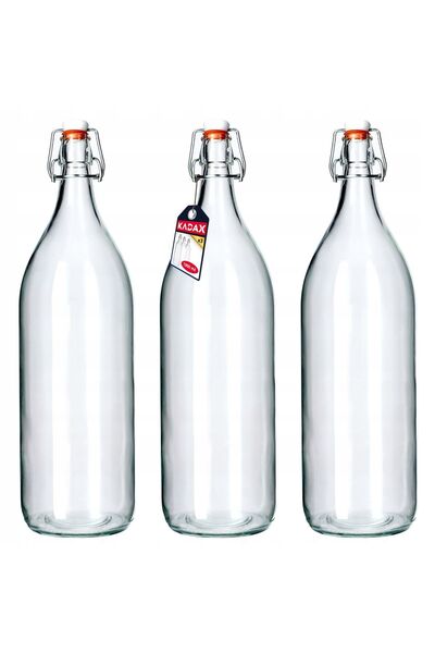 KADAX 3x Sticle de vin 2L 2000ml Lichioruri Moonshine Suc Alcool Dop Plută