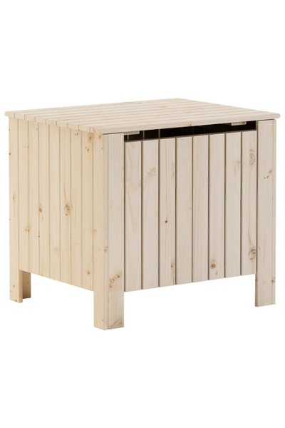 vidaxl Cutie de depozitare cu capac "RANA" 60x49x54 cm, lemn masiv pin