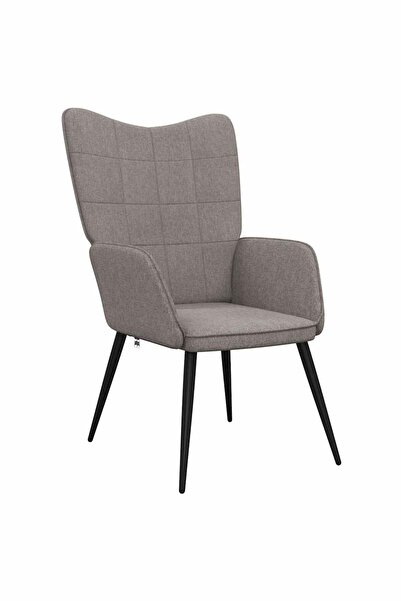 vidaxl Scaun de relaxare, gri taupe, material textil