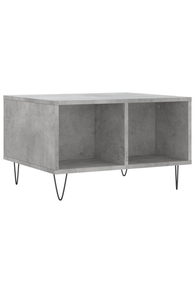 vidaxl Măsuță de cafea, gri beton, 60x50x36,5 cm, lemn compozit