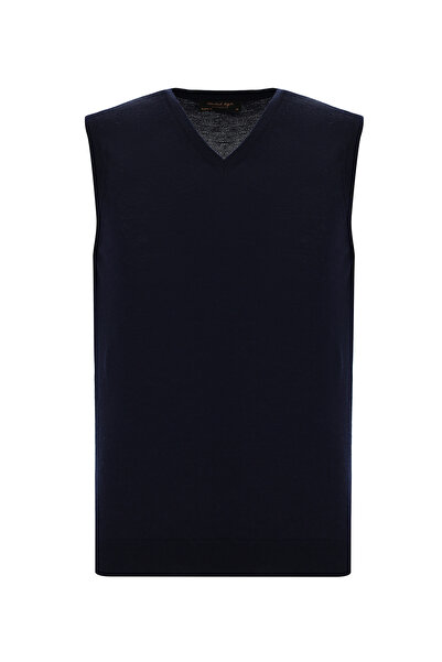 Abdullah Kiğılı سترة تريكو برقبة على شكل حرف V مكونة من صوف قطع كشمير قطعة