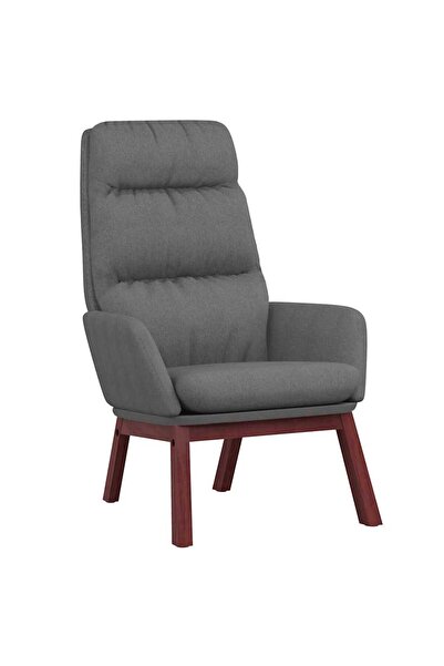 vidaxl Scaun de relaxare, gri deschis, material textil