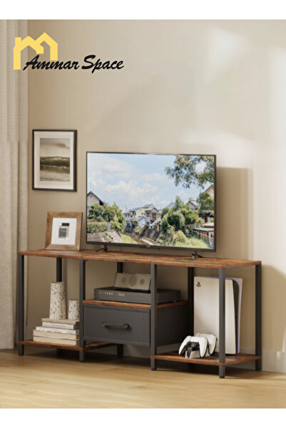 Ammar Space 117*29*48cm TV Stand Table For TV Up To 55 Inch Storage Shelves I...