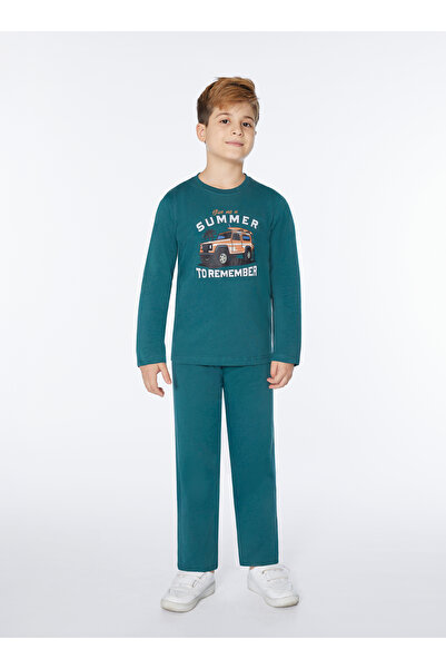 Elsima Boy's Long Sleeve Pajama Set Summer