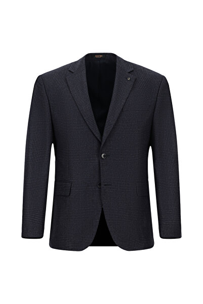 Abdullah Kiğılı 6 Drop Regular Fit Standard Cut Wool Classic Plaid Jacket