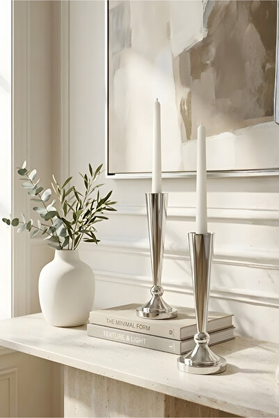 HOMİNG Ester Şamdan Mumluk 2'li Set