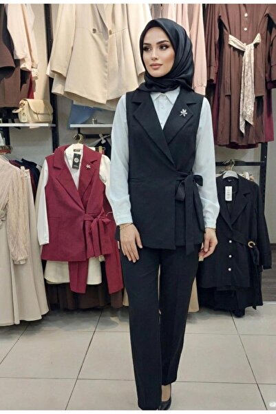 iqraafashion Women's Stylish 3-Piece Set with Hijab G4695