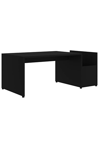 vidaxl Măsuță de cafea, negru, 90x45x35 cm, lemn prelucrat