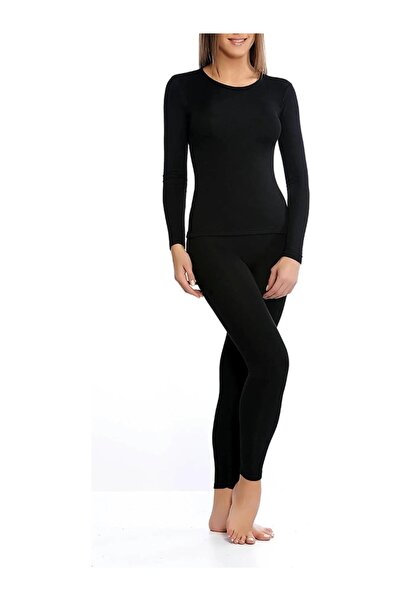 Tutku Women's Underwear t Thermal Top and Bottom Set