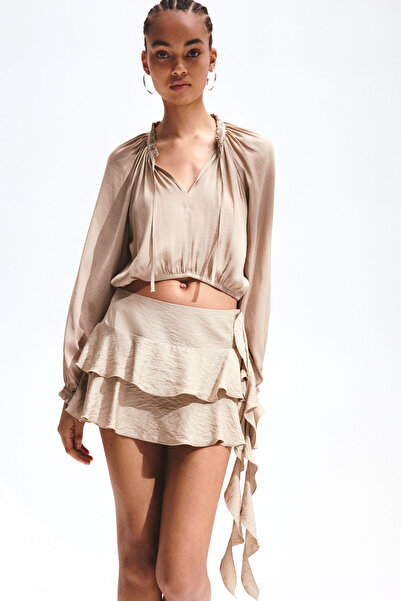 H&M Balon Kollu Bluz