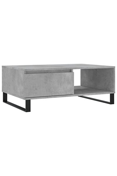 vidaxl Masă de cafea, gri beton, 90x60x35 cm, lemn compozit