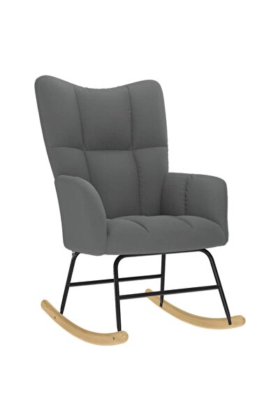 vidaxl Scaun balansoar, gri închis, material textil