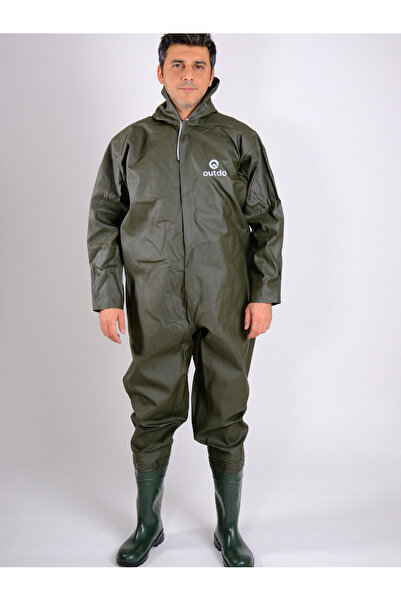 OUTDO Boy Tulum Çizme %100 Su Geçirmez Avcı Balıkçı Yıkamacı Su İşleri İş Kıy...