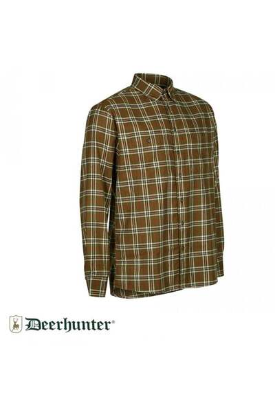 Deerhunter T. S.K.DEERHUNTER Coolmax 399 Yeşil Kare U.Kol Gömlek