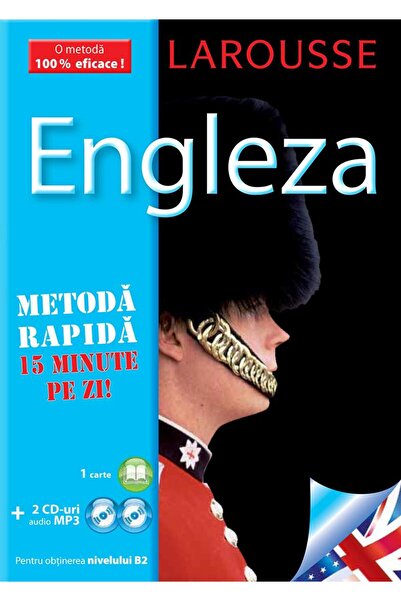 Editura Meteor Press Larousse Engleza - Metoda rapida. Carte + 2 CD aud