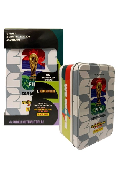 Panini Fifa World Cup 2026 Metal Box Tin Box Gray
