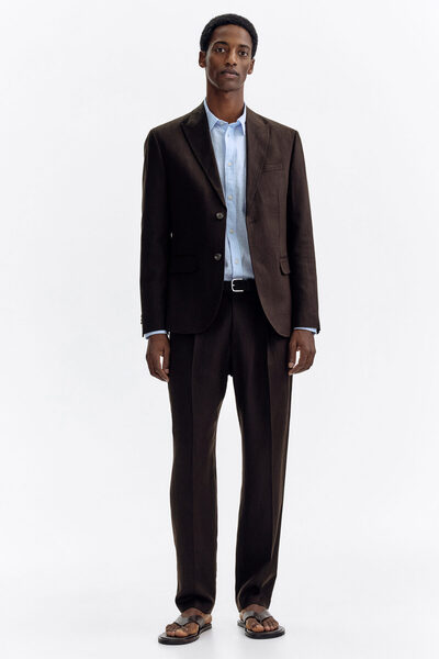 H&M Keten Karışımlı Şık Pantolon Regular Fit