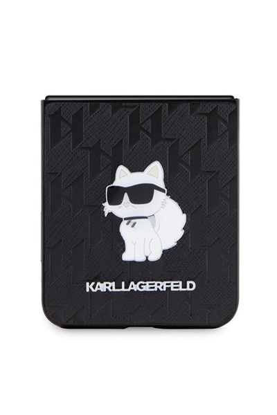 Karl Lagerfeld Saffiano Choupette Case for Samsung Galaxy Z Flip5 Black