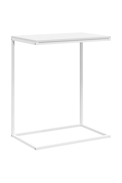 vidaxl Side table, white, 55x35x66 cm, composite wood