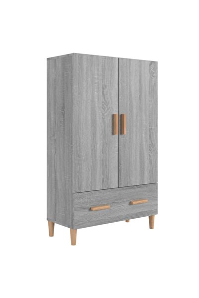 vidaxl Dulap înalt, gri sonoma, 70x31x115 cm, lemn compozit