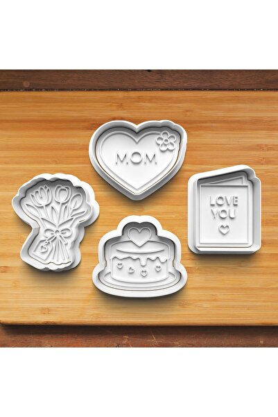 Hobist Mother's Day 4-Piece Set 2026 Cookie and Sugar Dough Mold