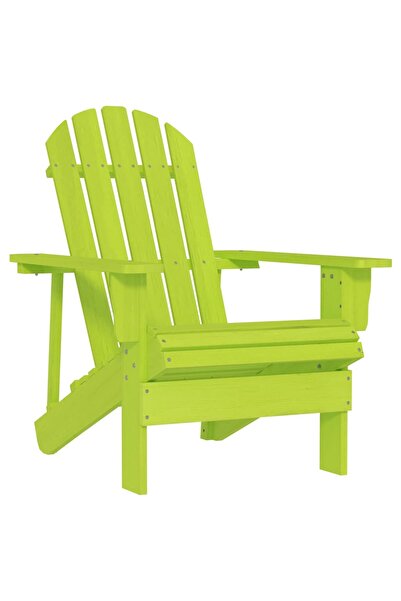 vidaxl Scaun de grădină Adirondack, verde, lemn masiv de brad