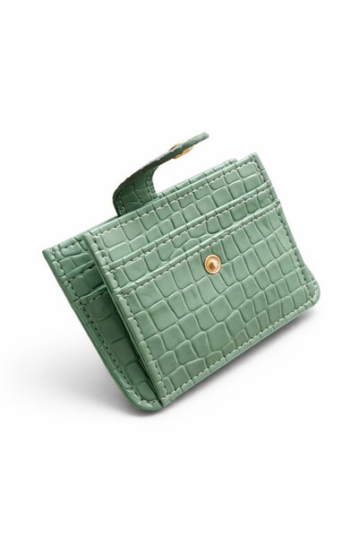 zetus Nova Model Green Women's Wallet Card Holder