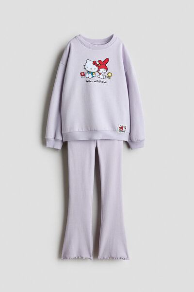 H&M 2 Parçalı Baskı Motifli Set