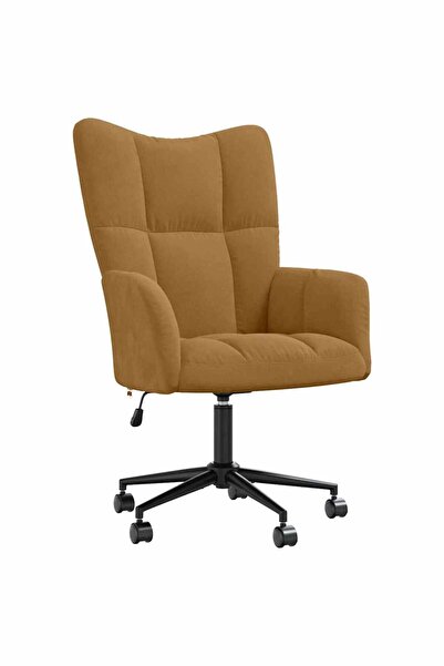 vidaxl Scaun de relaxare, maro, catifea