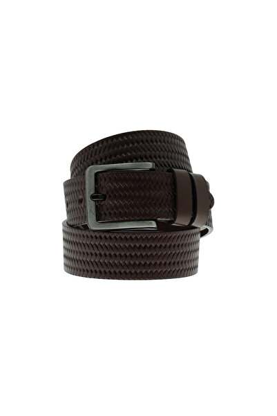 Abdullah Kiğılı Δερμάτινη ζώνη με αθλητικό σχέδιο